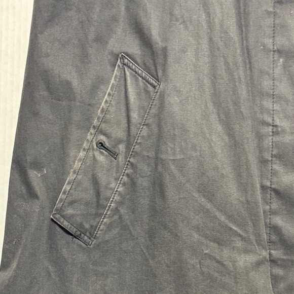 BURBERRY Vintage Classic Black Women's Car Coat Nova Check Size 8R Faded Fabric - Picture 5 of 16